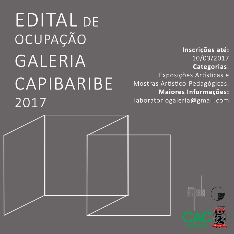 Edital de Ocupação Galeria Capibaribe 2017